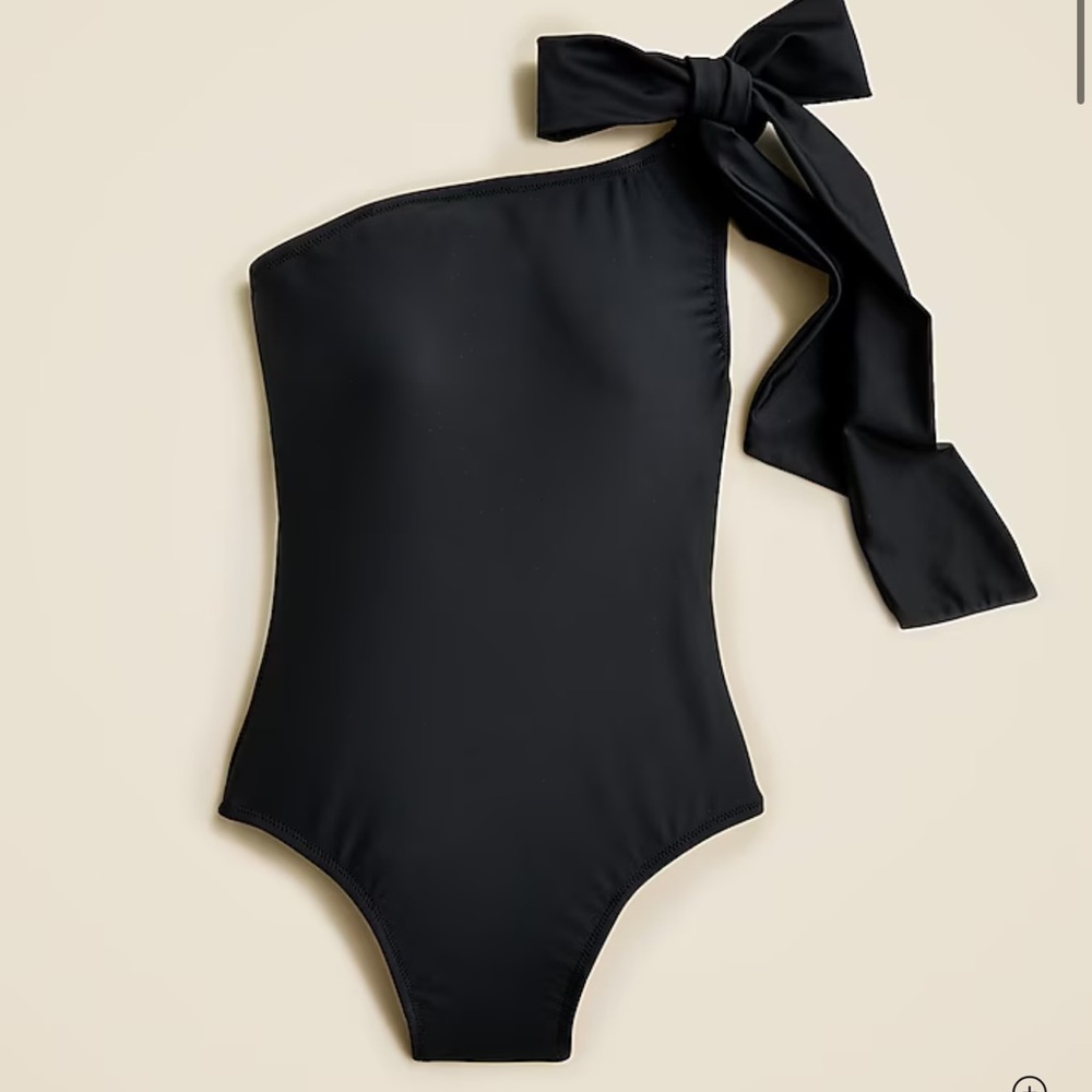 J crew Bow one-shoulder one-piece size 6 new